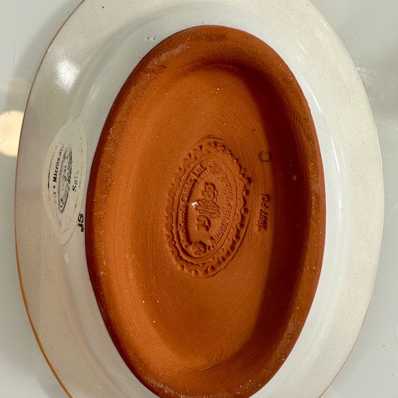 Mackenzie childs Ceramic Dish 6.5”  x 4.5” - Picture 3 of 3